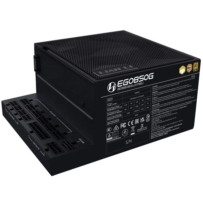Furnizues Energjie Lian Li EG0850G / 850W / ATX 3.1 / 80 PLUS Gold / Fully Modular - Zezë - 2