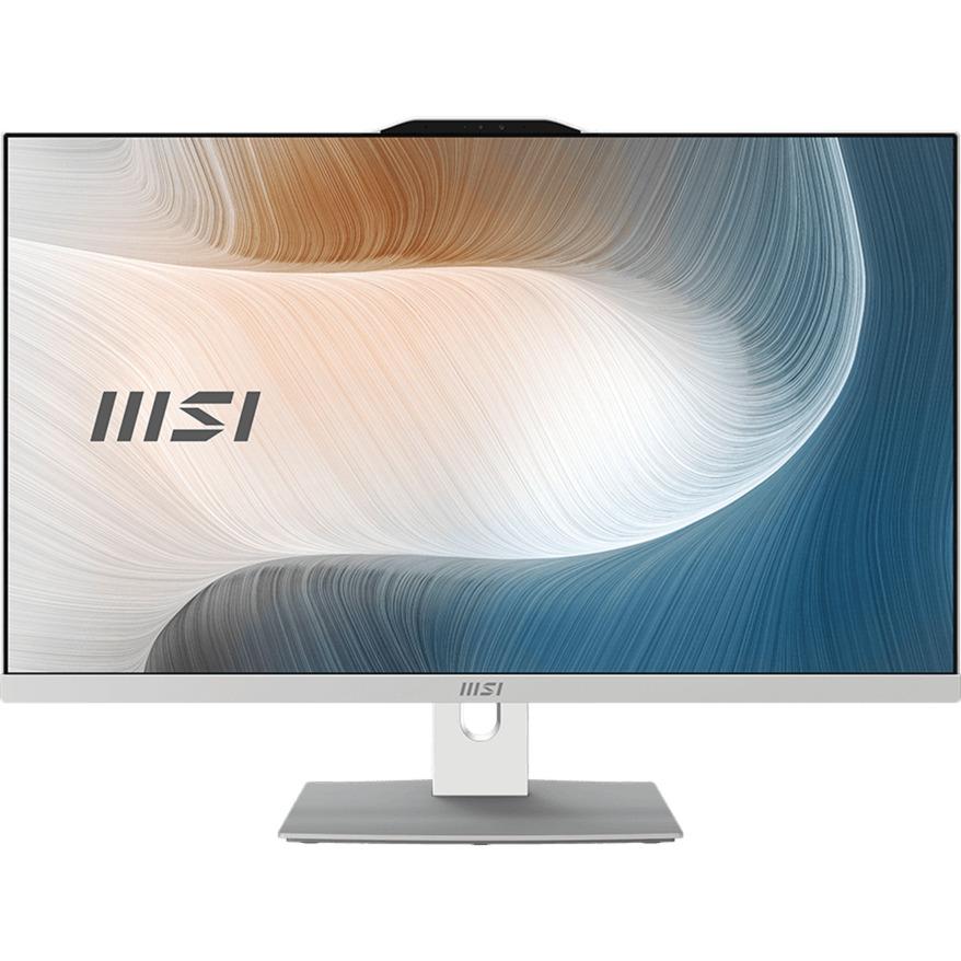 AIO MSI Modern AM272P 1M-1426AT, Core 5 120U, 16GB DDR5, 512GB, 27" FHD IPS 75Hz, Intel Graphics, Tastierë & Maus - Bardhë