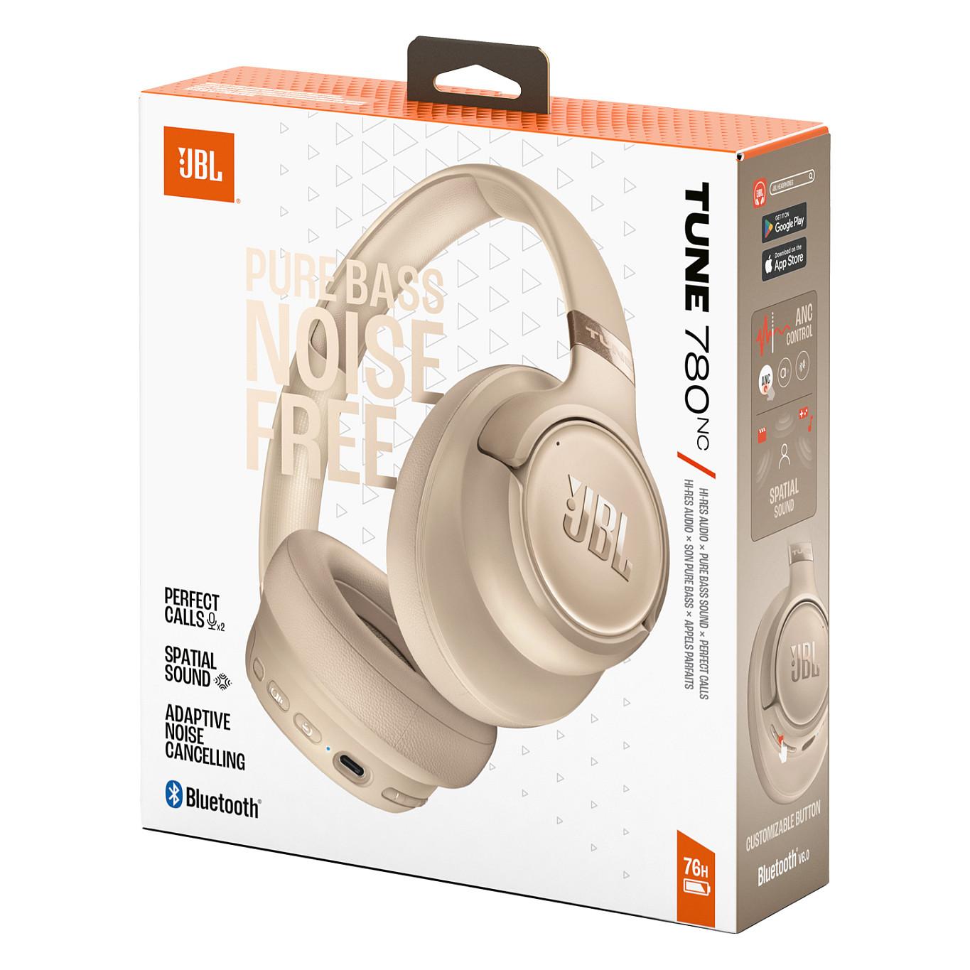 Kufje pa kabllo JBL Tune 780NC / Bluetooth 6.0 / ANC / Over-Ear - Bezhë - 10
