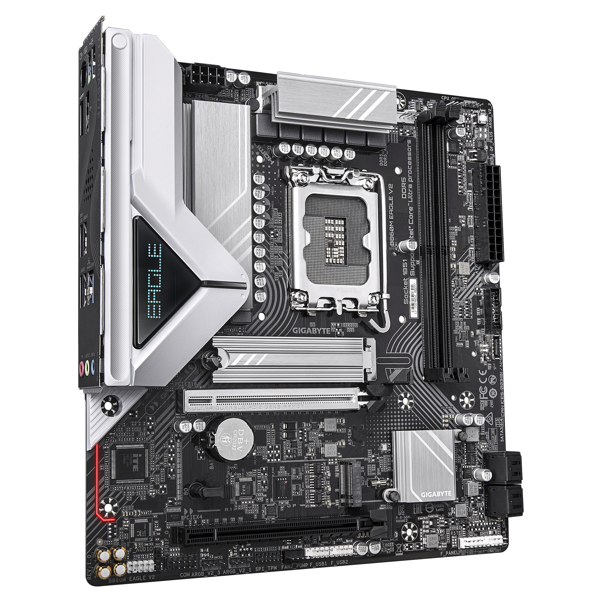 Pllakë Amë Gigabyte B860M EAGLE V2 / Intel LGA1851 / B860 / DDR5 / Micro-ATX / 2.5GbE LAN - 3