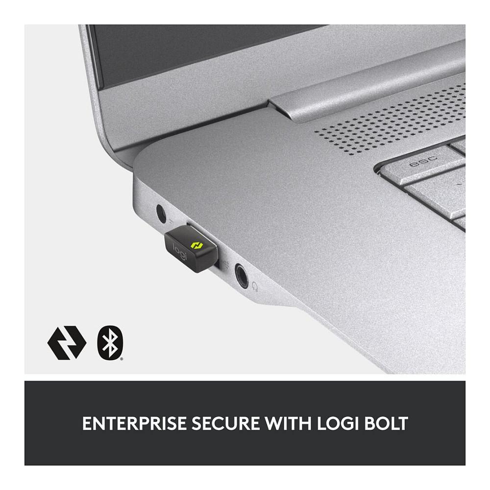 Combo (Tastierë & Maus) Logitech MX Keys Combo Gen 2, AZERTY Francez, Full Size, Logi Bolt + Bluetooth, 8000 DPI - Grafit - 8