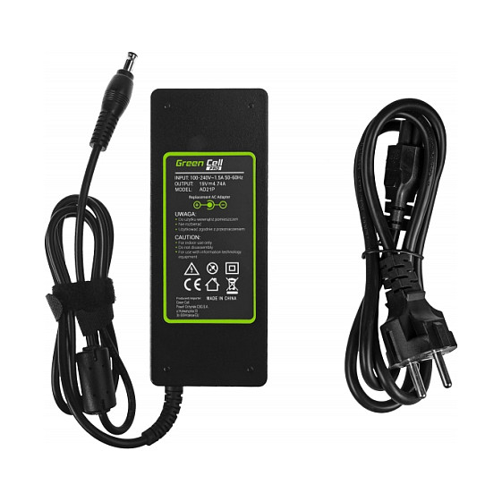Adapter për Laptop Green Cell AD21P / 65W / 18.5V / 3.5A / 7.4 × 5.0 mm - Zezë - 3