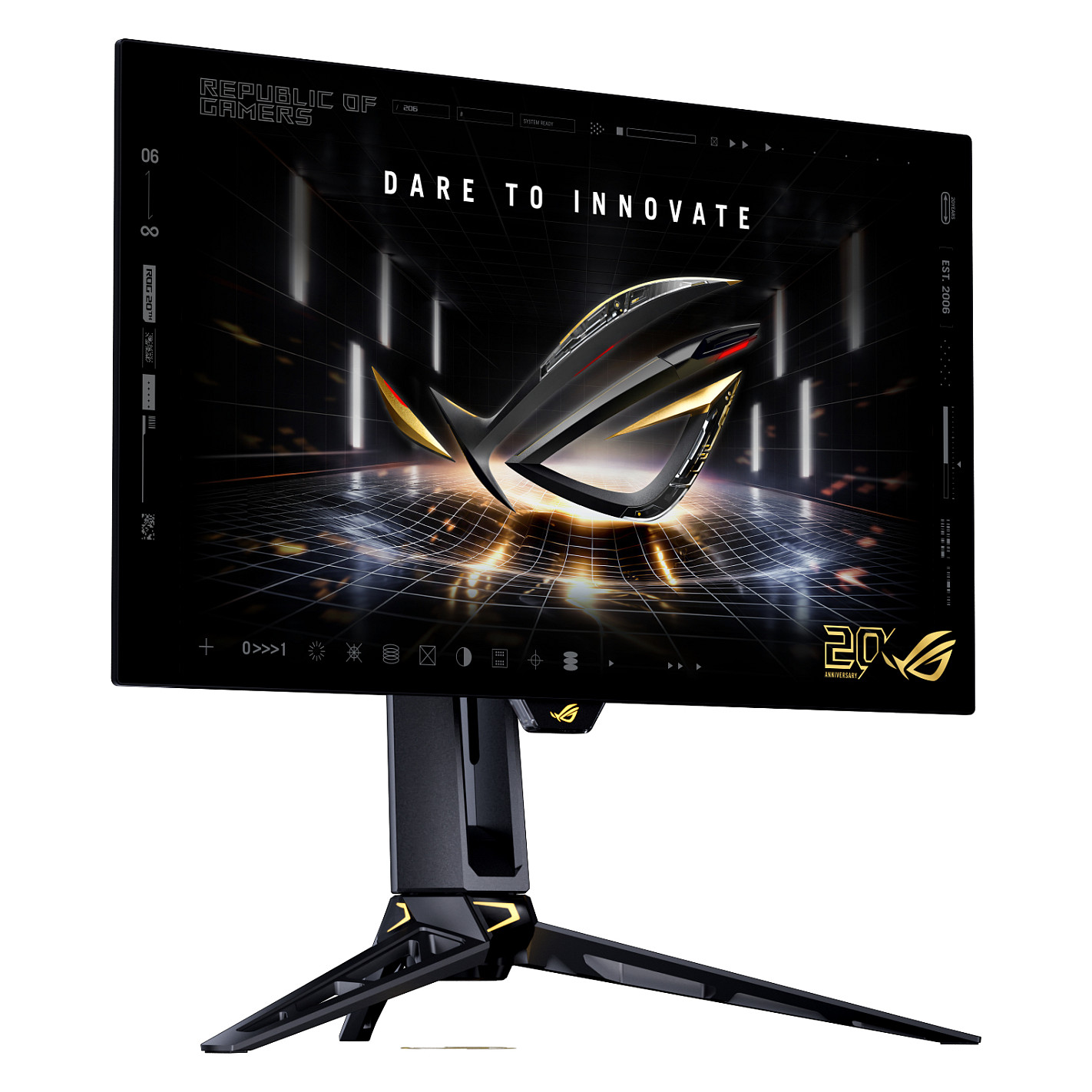 Monitor Gaming ASUS ROG Swift OLED PG27AQWP-G Edition 20 / 26.5" / WOLED WQHD / 540Hz / 0.02ms / HDMI+DisplayPort - Zezë - 9