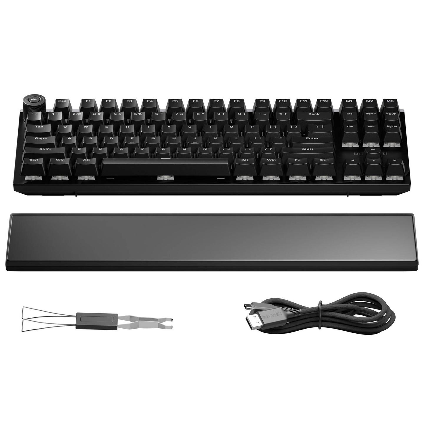 Tastierë Gaming be quiet! Light Mount TKL Silent Tactile / Mekanike / Silent V2 Tactile / TKL / RGB / 1000 Hz / DE Layout – Zezë - 3