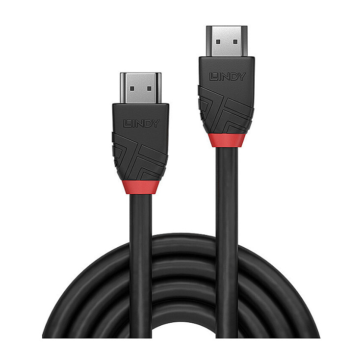 Kabllo HDMI Lindy Black Line 36467 / HDMI në HDMI / 7.5m / HDMI 2.0 / 4K 30Hz - Zezë - 2