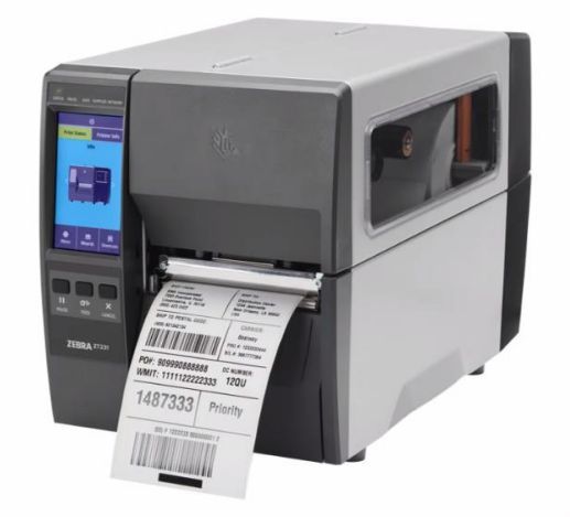Printer Label Zebra ZT231 / Për Etiketa / 203 DPI / 104mm / 305 mm/sec / USB + LAN - Zezë - 3