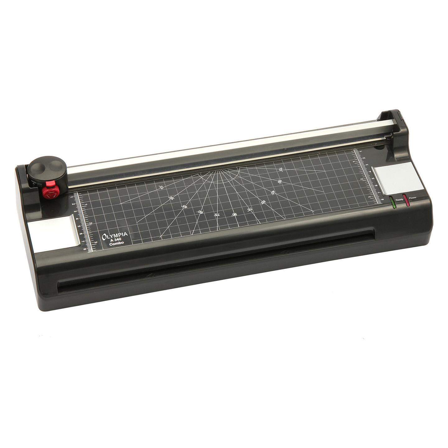 Laminator Olympia A 340 Combo, A3, Hot & Cold, 330mm, 250mm/min, 80–125µm + Prerës + Rrumbullakues qoshe - Zezë - 4
