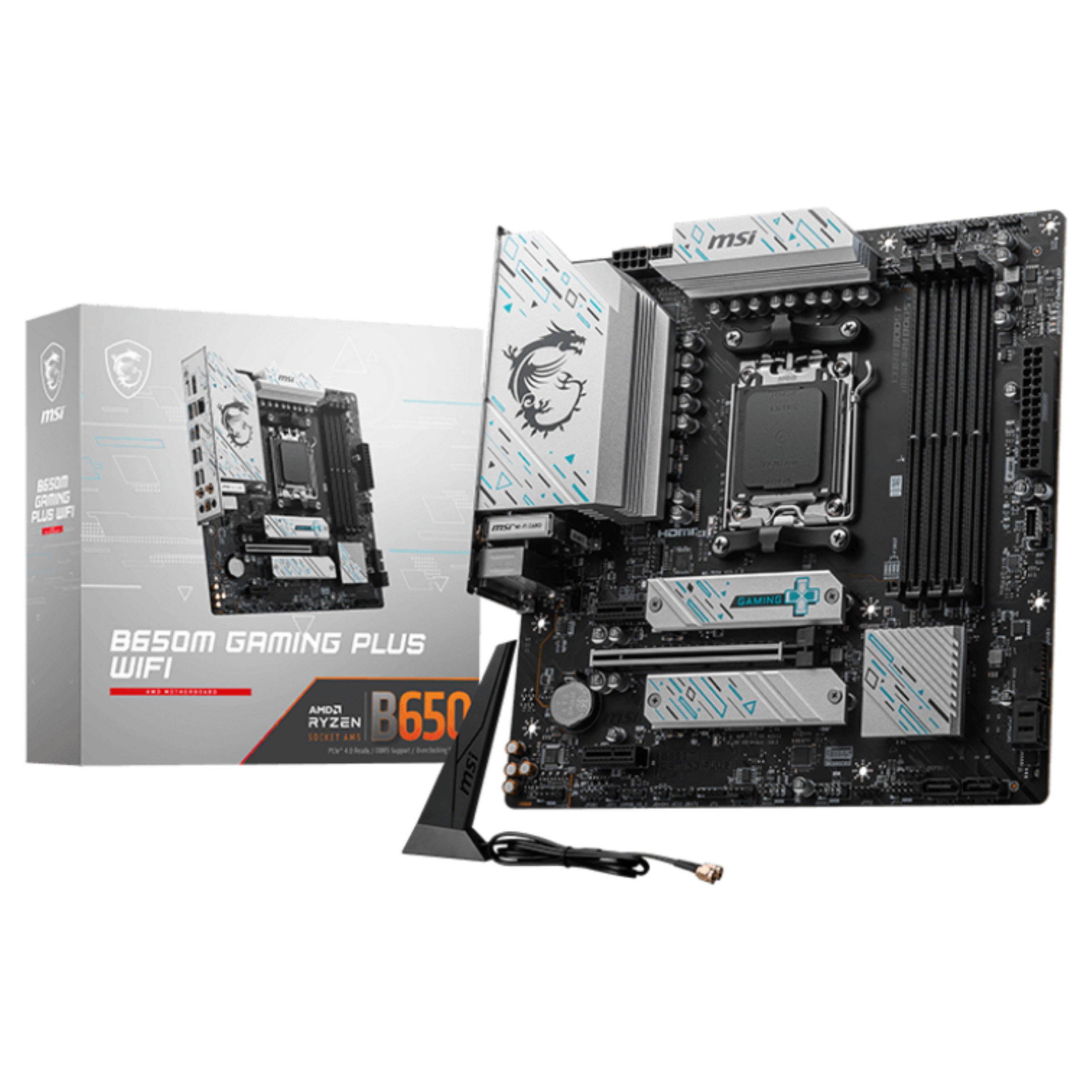 Pllakë Amë MSI B650M GAMING PLUS WIFI / AMD AM5 / B650 / DDR5 / Micro ATX / Wi-Fi 6E / 2.5GbE LAN