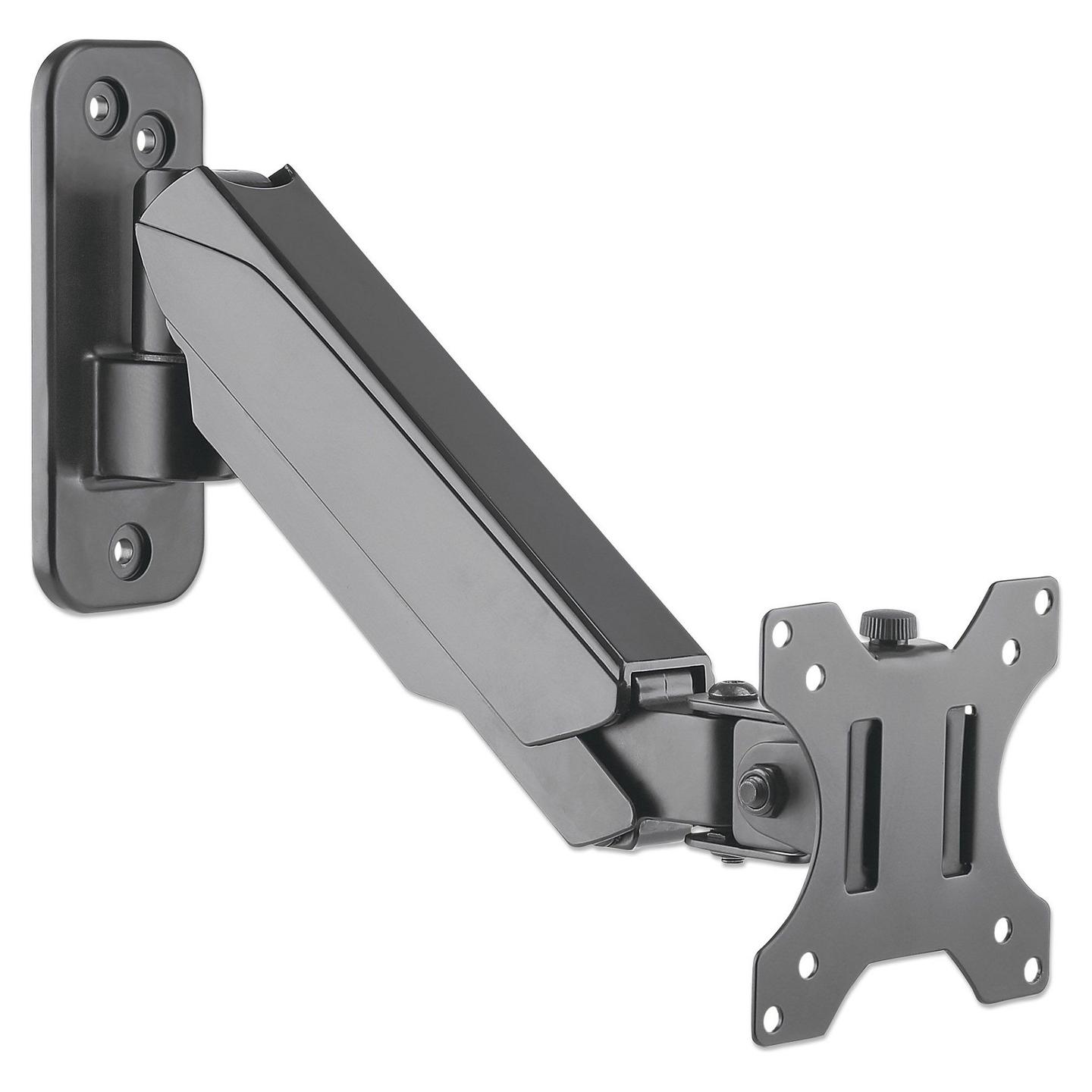 Mbajtëse Muri për Monitor Manhattan 461603 / 1 Monitor / 17"-32" / 8kg / Gas Spring / Tilt ±35° / Swivel ±90° - Gri - 3