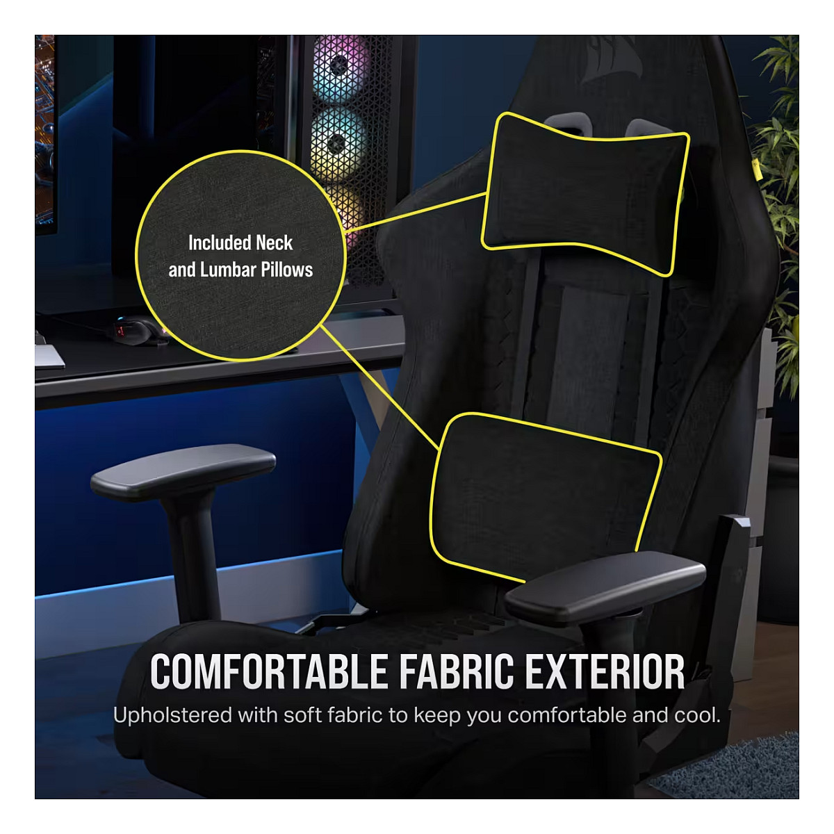 Karrige Gaming Corsair TC100 Relaxed - Zezë - 12