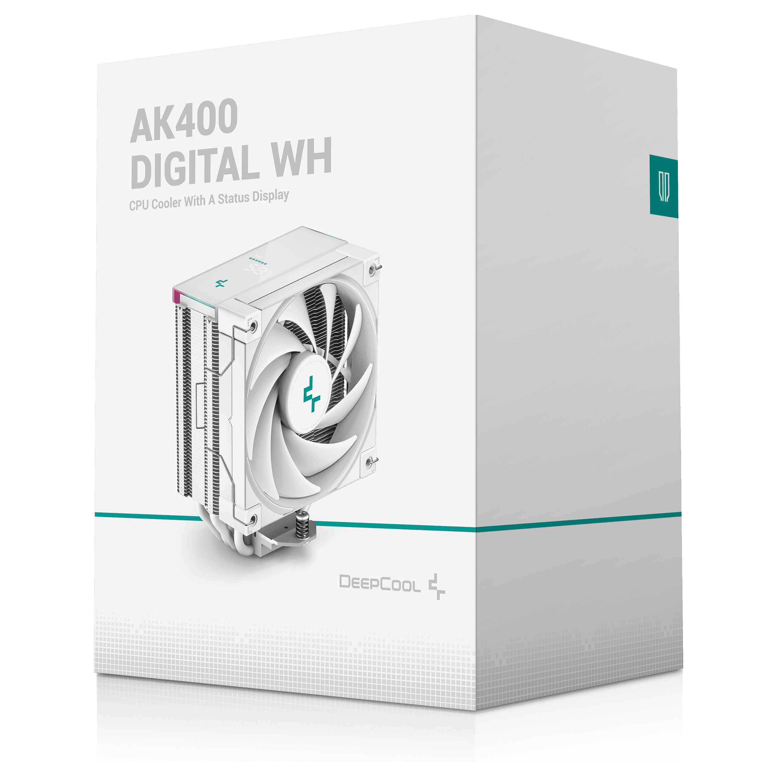 Ftohës për Procesor DeepCool AK400 DIGITAL WH / 120mm / 4 Heatpipe / ARGB / Ekran Dixhital - Bardhë - 10