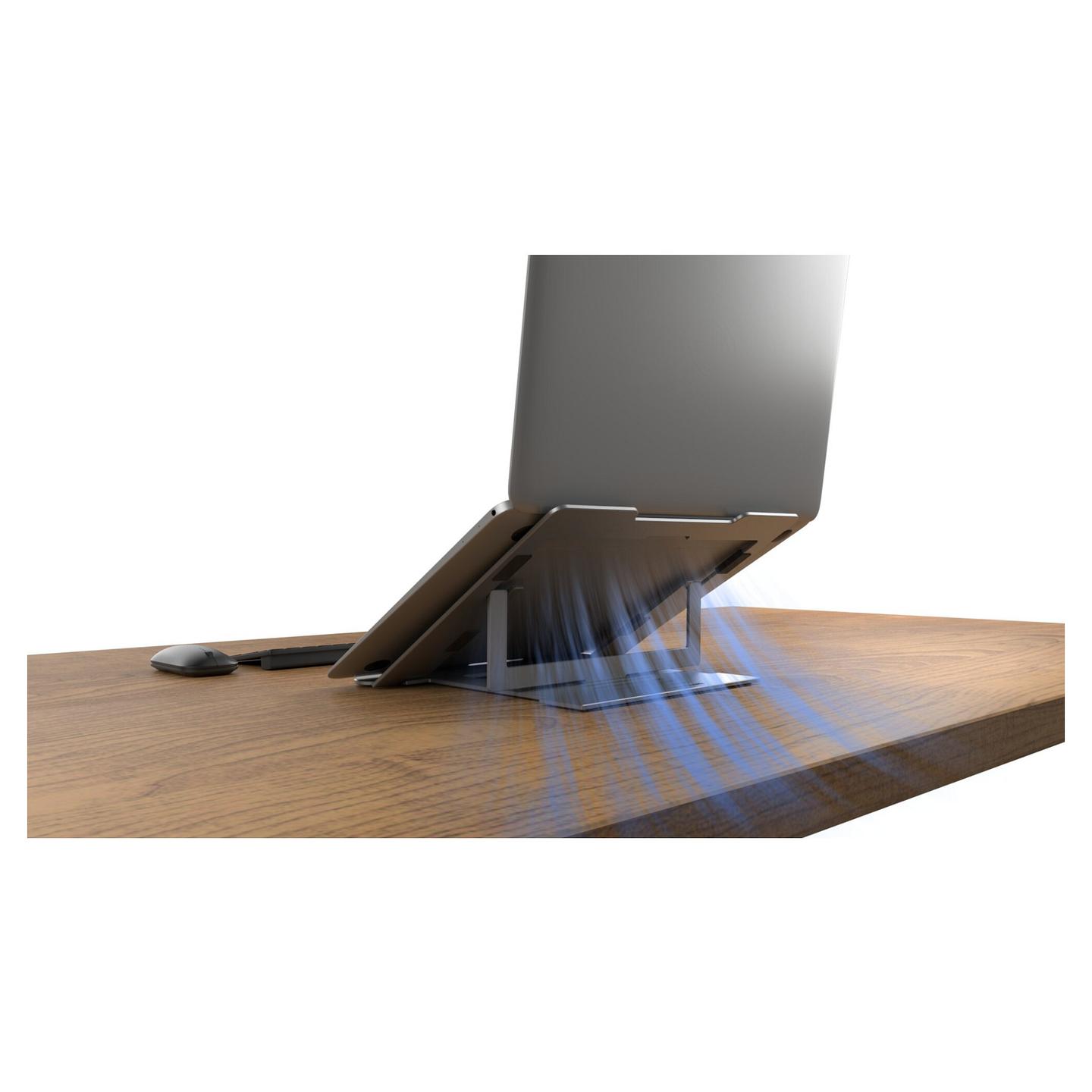 Mbajtëse për Laptop Kensington Easy Riser / Aluminium / 6 Nivele / deri në 16" - Argjend - 6