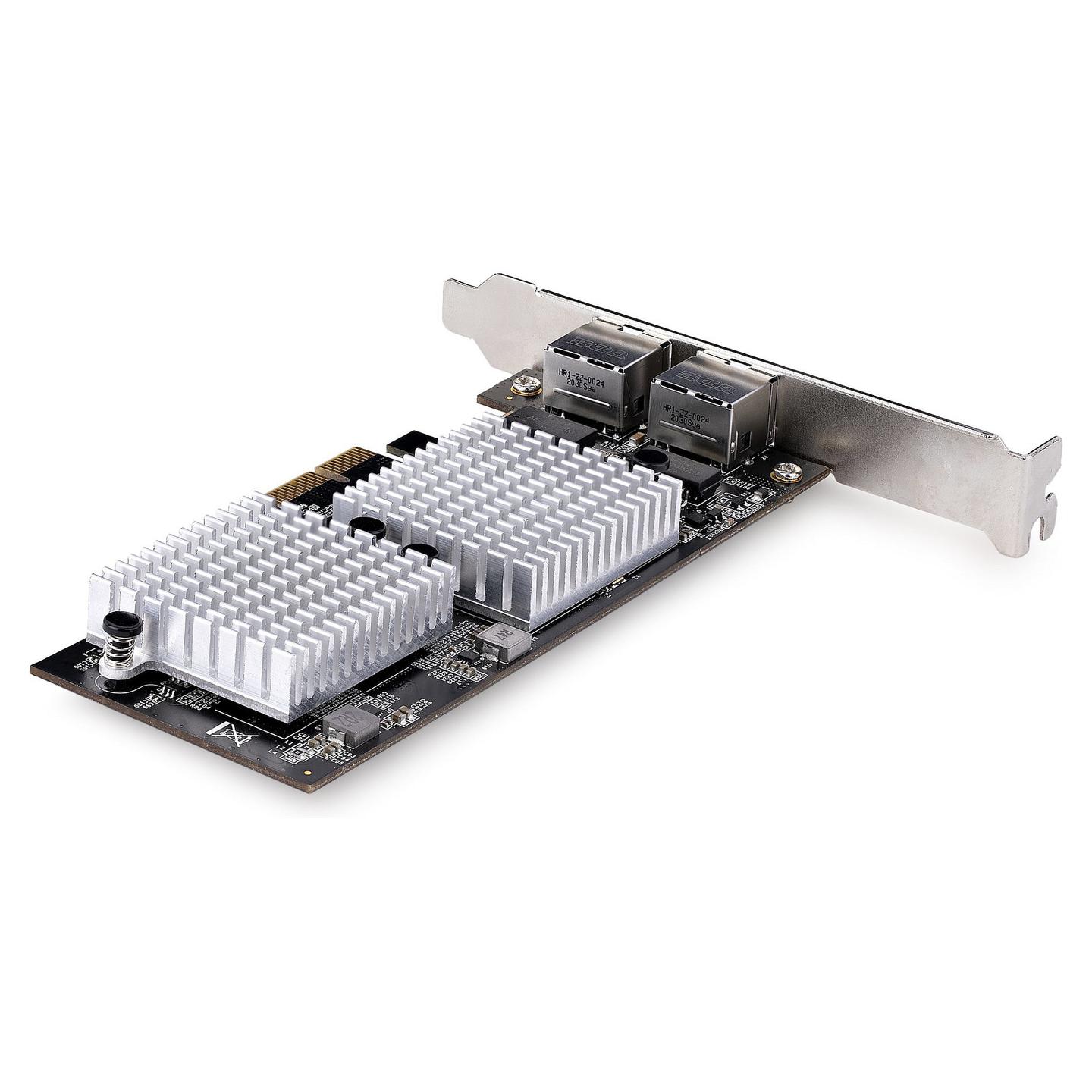 Karta të Rrjetit StarTech.com ST10GSPEXNDP2, PCI Express 3.0 x4, 2x 10 Gigabit LAN RJ45, 10/100/1000/2500/5000/10000Mbps, Marvell AQC113CS, Low Profile + Full Height - 2