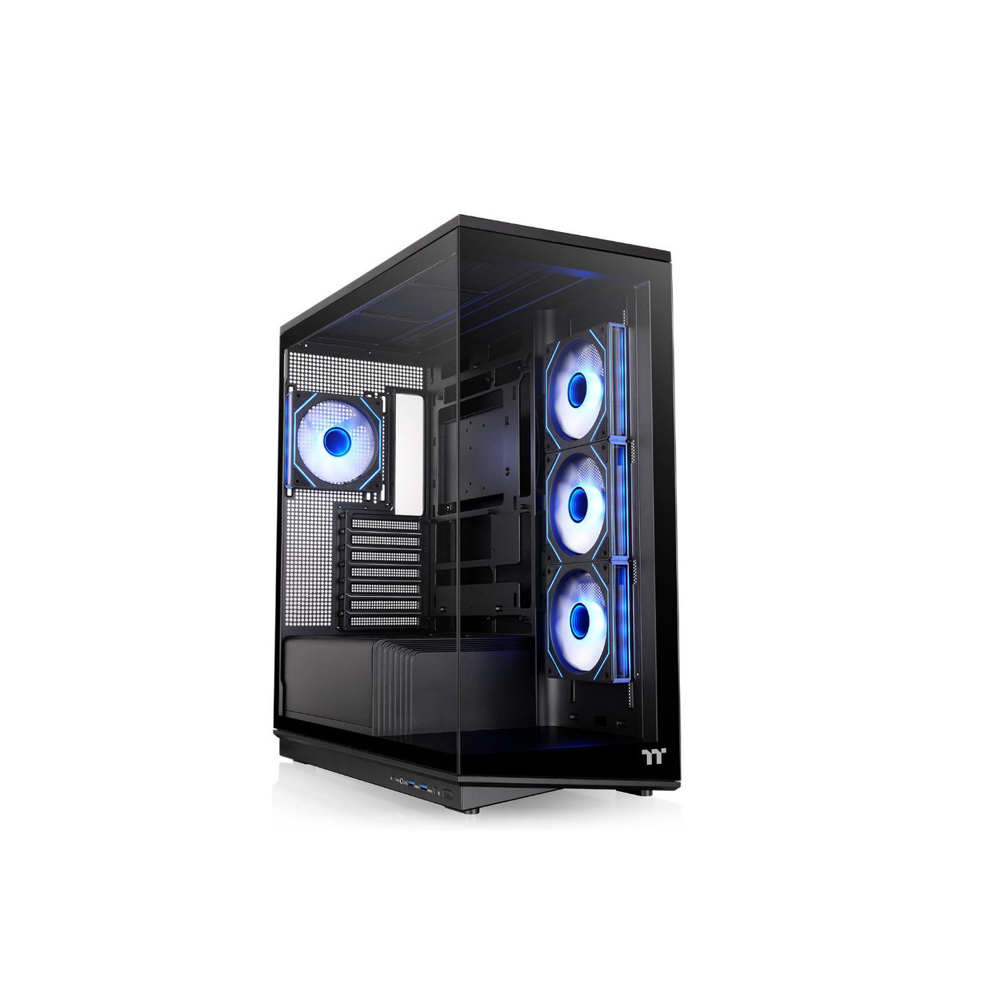 Kasë Thermaltake Stage 450 TG ARGB, Midi Tower, ATX, 2 panele xhami të temperuar, 4x 120 mm ARGB - Zezë - 4