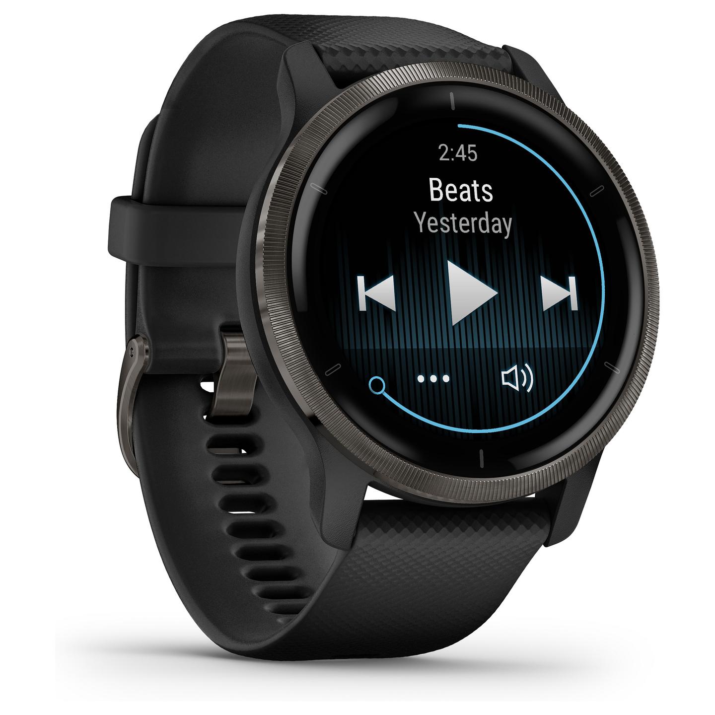 Orë e mençur Garmin Venu 2 / 45mm / AMOLED / GPS / Bluetooth / Wi-Fi - Zezë/Slate - 53