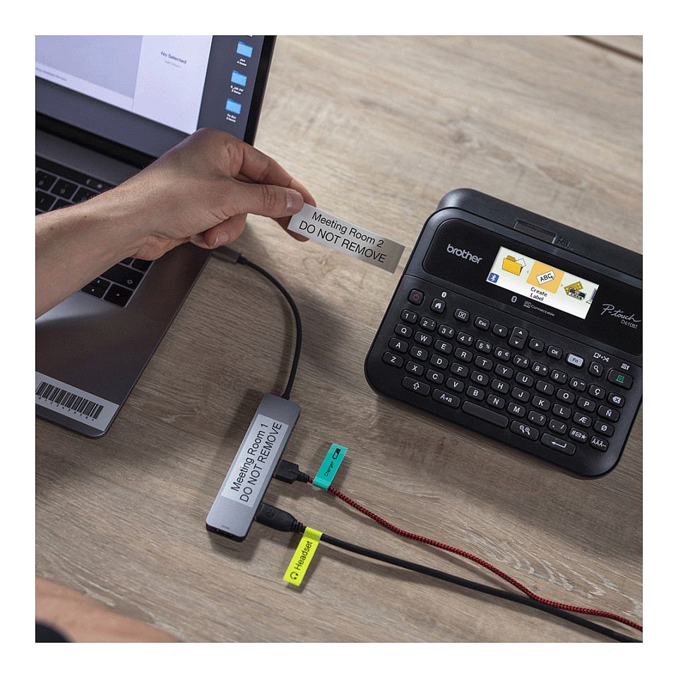 Printer Termal Brother PT-D610BTVP / P-touch / 180 DPI / 24mm / 30 mm/sec / USB + Bluetooth / - Zezë - 5