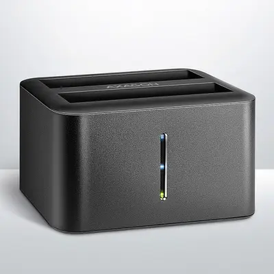 Docking Station për HDD/SSD AXAGON ADSA-D25 / 2.5" SATA / Dual Bay / USB 3.2 Gen 1 / UASP / TRIM / Disk Cloning / 300MB/s - Zezë - 2
