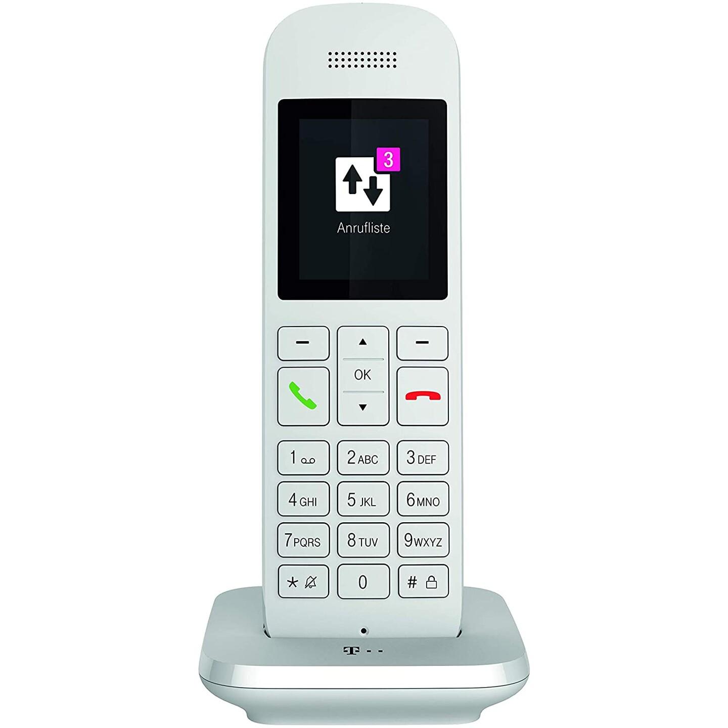 Telefon VoIP Telekom Speedphone 12, DECT-CAT-iq 2.0, Ekran TFT me Ngjyra 2", HD Voice - Bardhë - 2