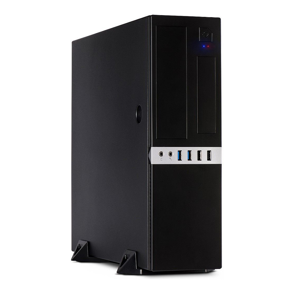 Kasë PC Inter-Tech IT-503 / Mini Tower / Micro-ATX / Mini-ITX / 2x USB 3.0 + 2x USB 2.0 - Zezë