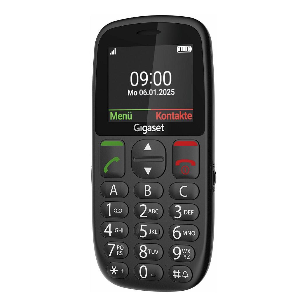 Telefon i Thjeshtë Gigaset GL395, 2G, Dual SIM, Ekran 2.2" TFT me Ngjyra, 32MB RAM, 32MB Memorie, Buton SOS, IP44 - Zezë - 3
