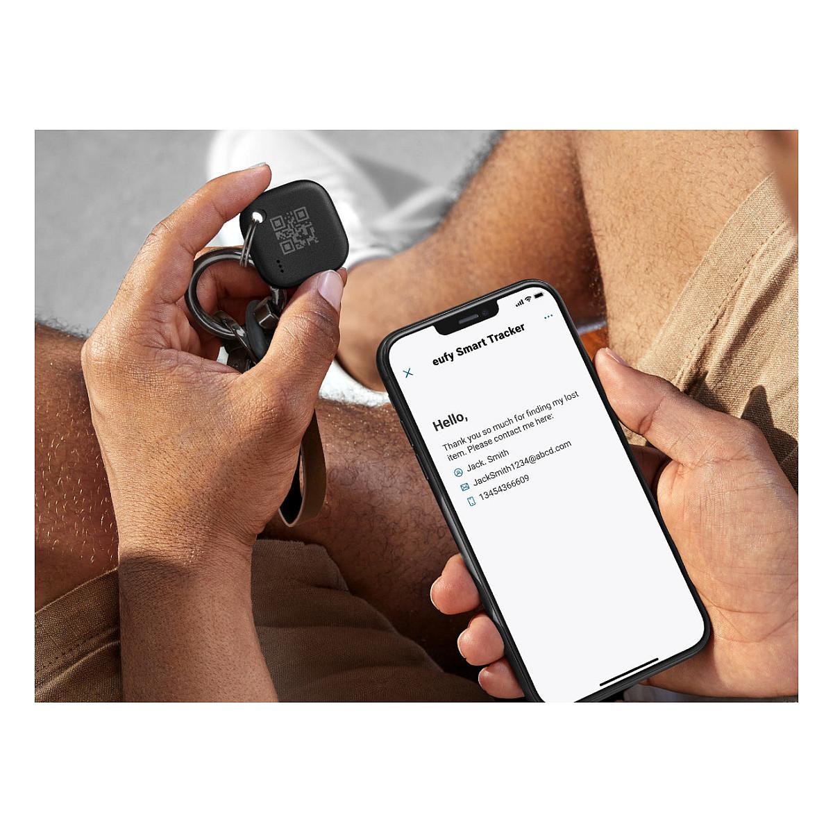 GPS dhe Tags Eufy SmartTrack Link / Bluetooth / Apple Find My / CR2032 / Alarm / QR Code / 2 Pcs â ZezĂ« - 4