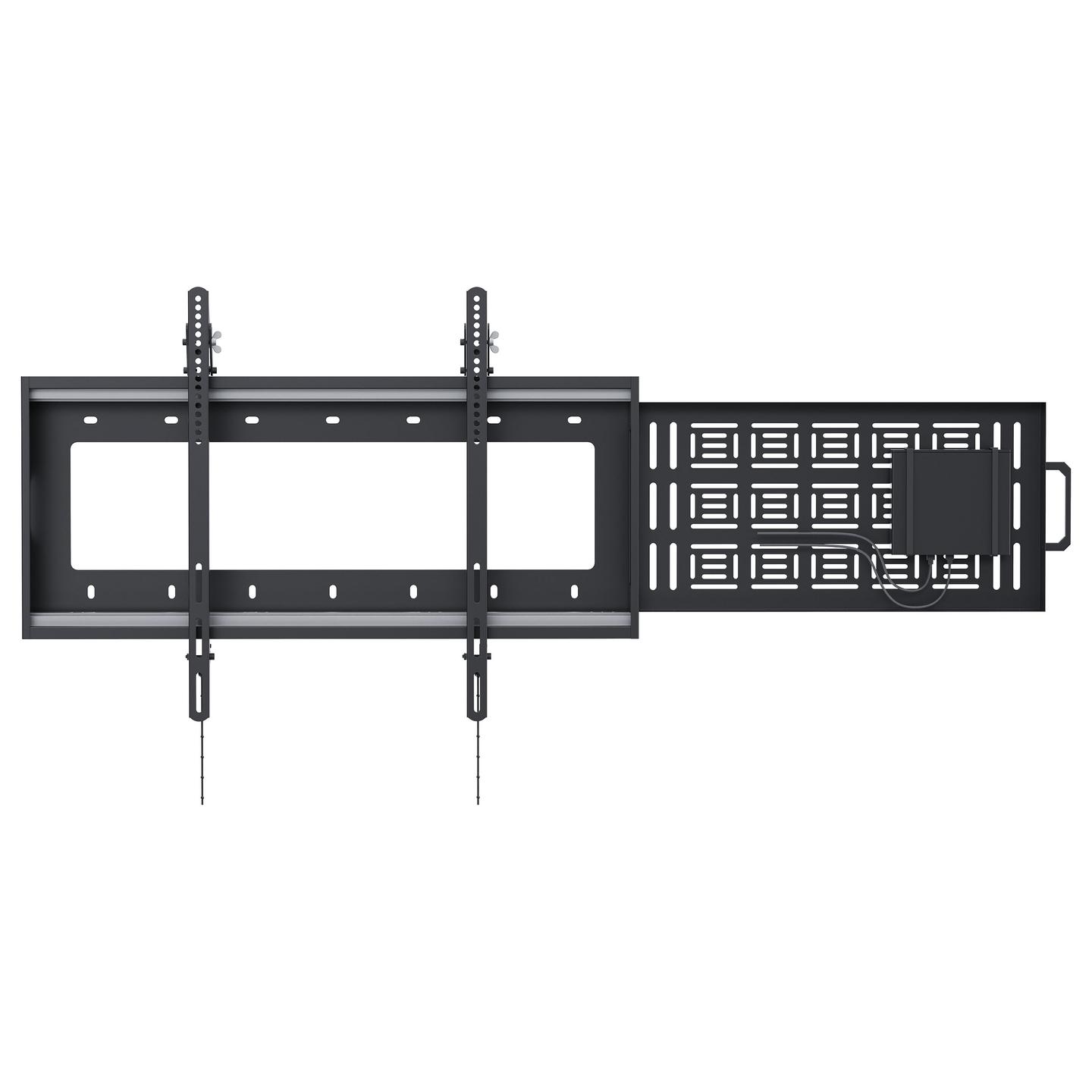 Mbajtëse për TV Vision VFM-W8X6S / 47–90" / deri 90kg / VESA 300x300–800x600 / Tilt / Slide-Out Storage - Zezë - 4