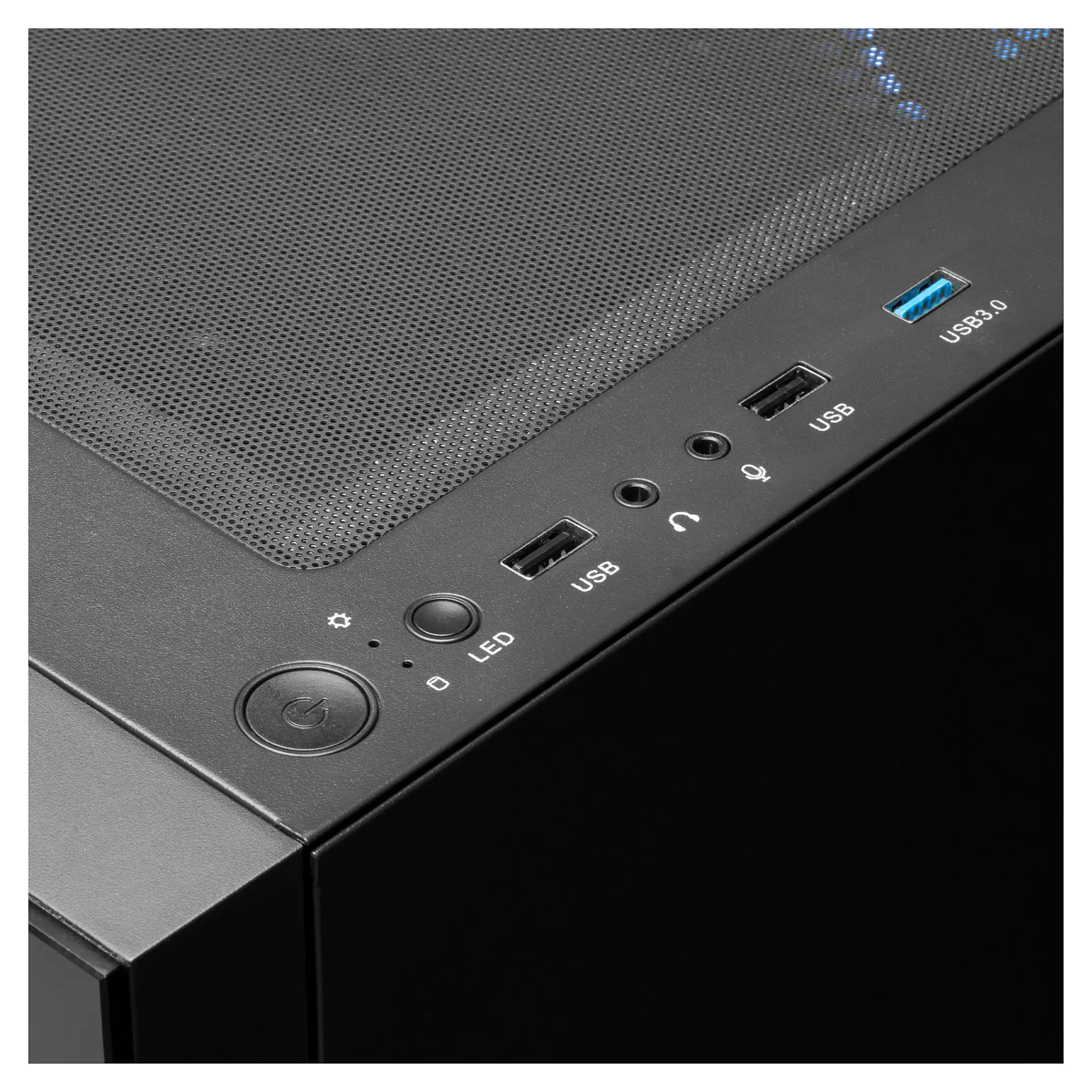 Kasë GAMDIAS TALOS E3 / Midi Tower / ATX / 3x 120mm ARGB Fan / Tempered Glass - Zezë - 2