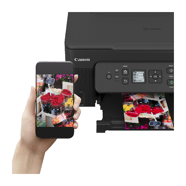 Printer Multifunksional Canon PIXMA G3480 / Inkjet / 4800 × 1200 DPI / A4 / Wi-Fi - Zezë - 3