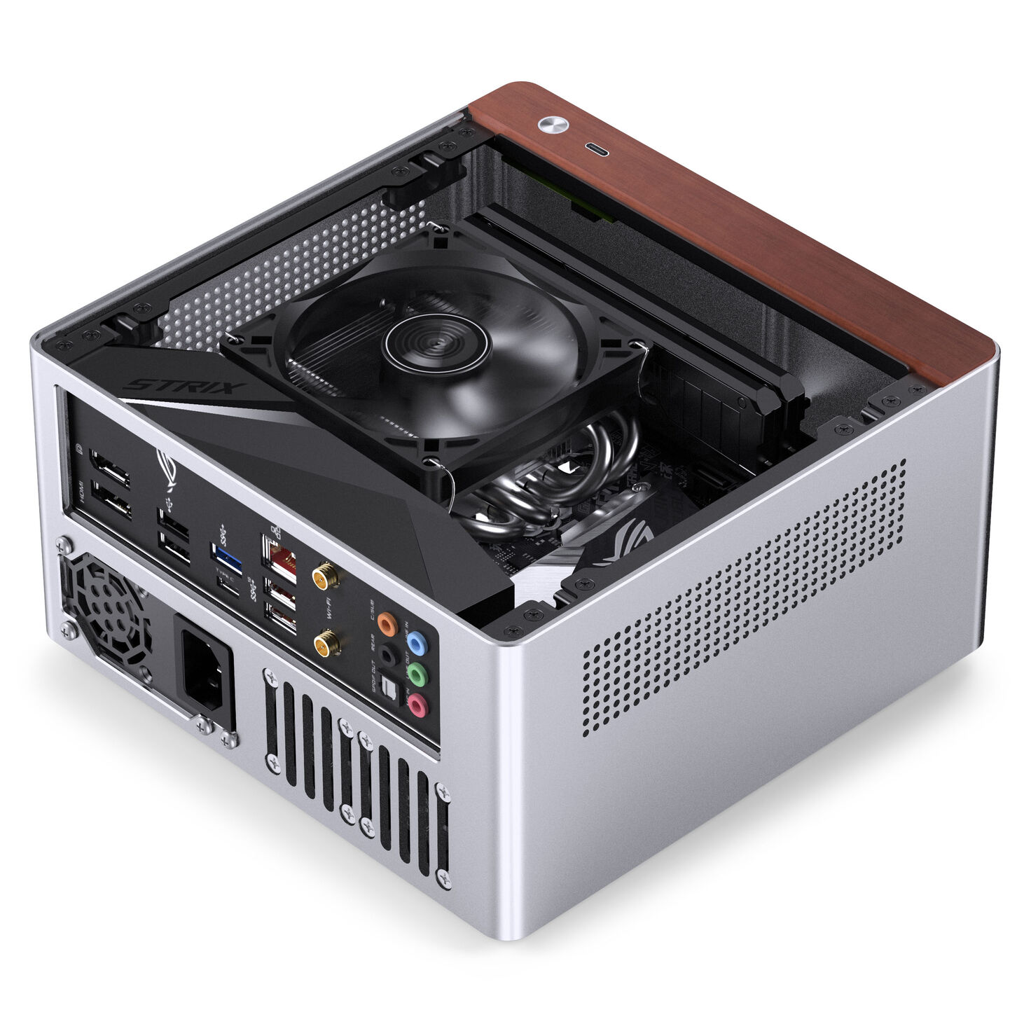 Kasë PC Jonsbo N10 / Mini Tower / Mini-ITX - Argjend