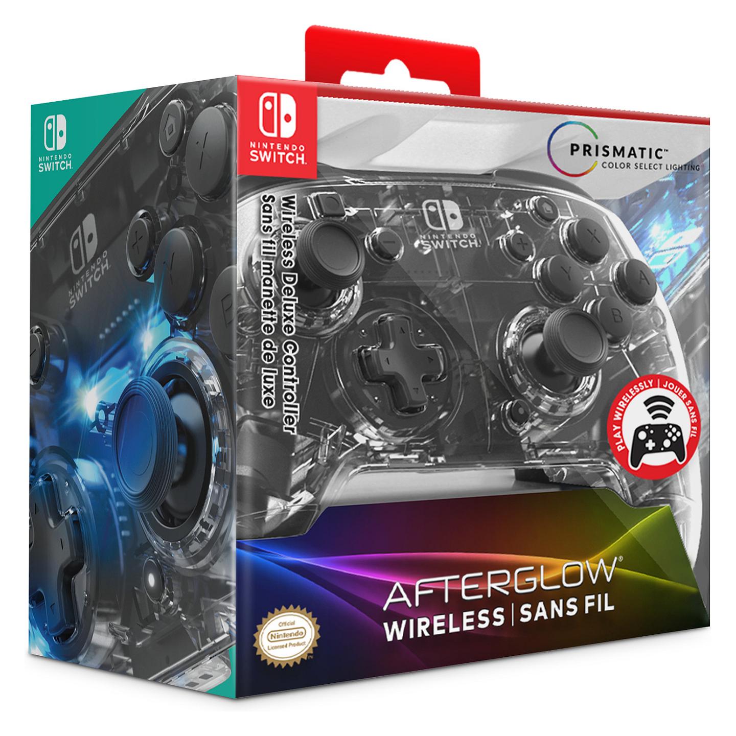 Kontroller për Nintendo Switch PDP Afterglow Prismatic / Wireless – Zezë/Transparente - 9