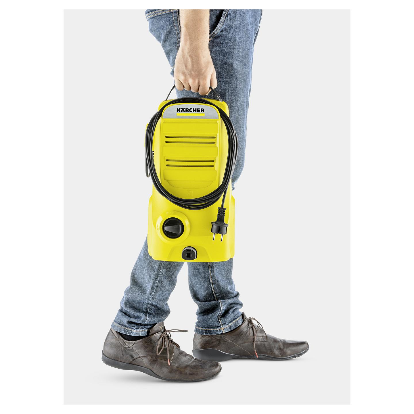 Pastrues me presion Kärcher K 2 Compact / 1400W / 110 Bar / 360L/h - Verdhë/Zezë - 3