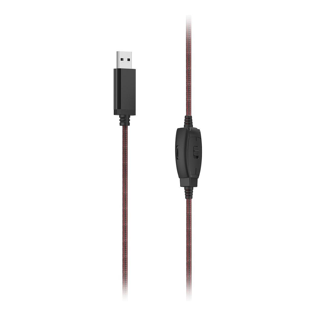 Kufje me Kabllo Hama HS-USB400 V2, Stereo, USB – Zezë - 2