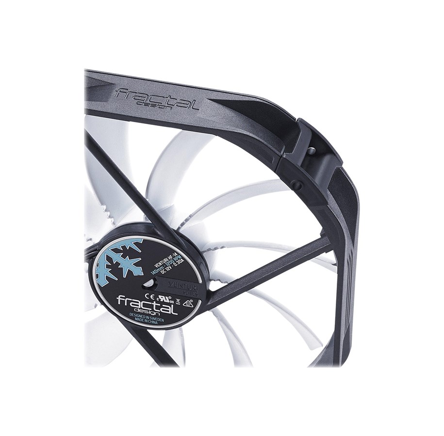 Ftohës për Kasë Fractal Design Venturi HF-14 / 140mm / 850-1200 RPM / 3-Pin – Zezë/Hiri - 6