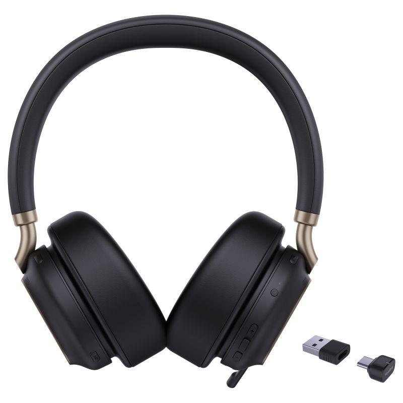 Kufje pa kabllo Yealink BH76 Plus UC, On-Ear, Bluetooth 5.3 + USB-C/A, ANC, 285g - Zezë