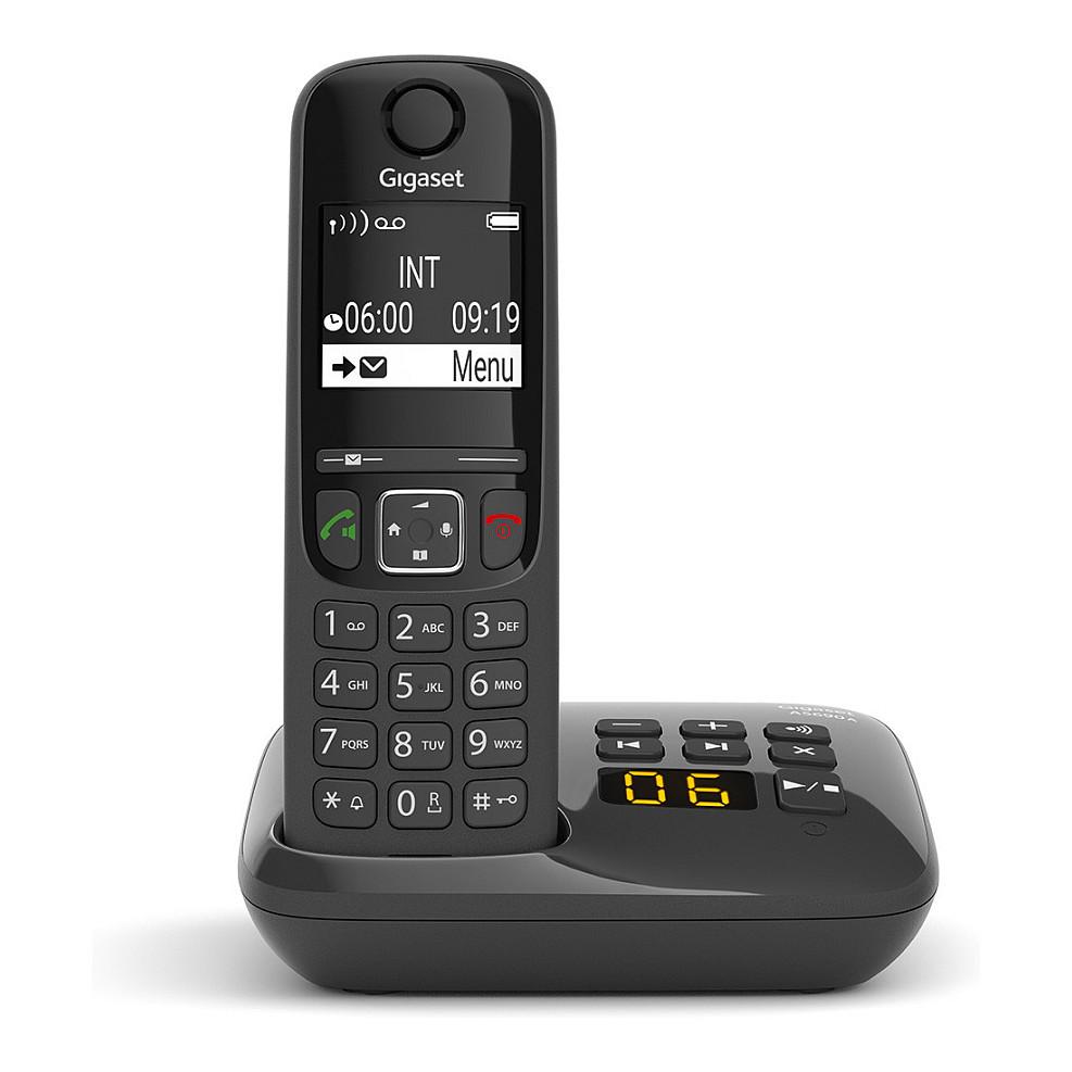 Telefon i Thjeshtë Gigaset AS690A, DECT/GAP, Ekran 2" Monokrom, Hands-Free - Zezë - 2