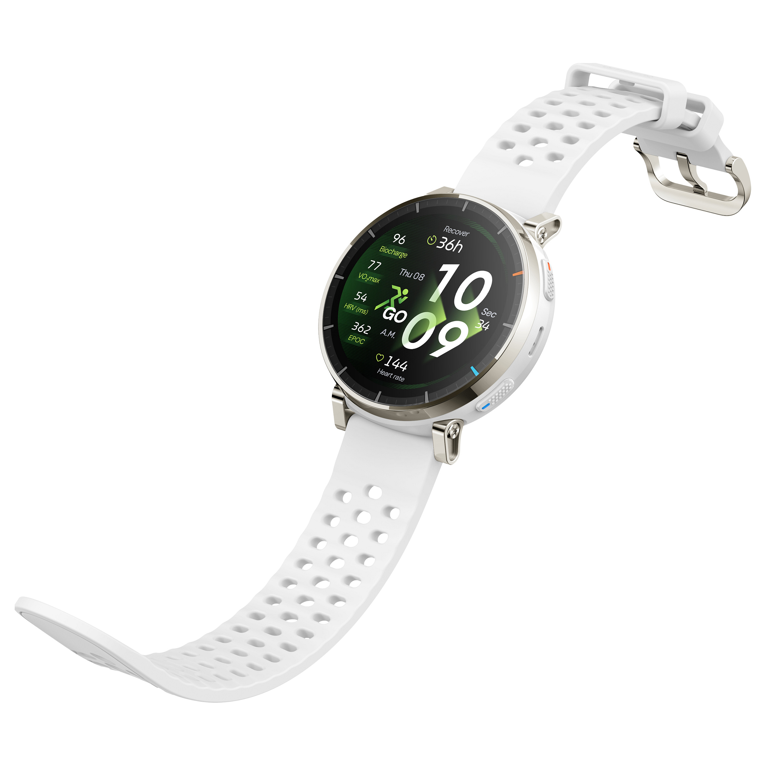 Orë e Mençur Amazfit Active 3 / AMOLED 1.32" / GPS / BioTracker / Silikon - White - 8