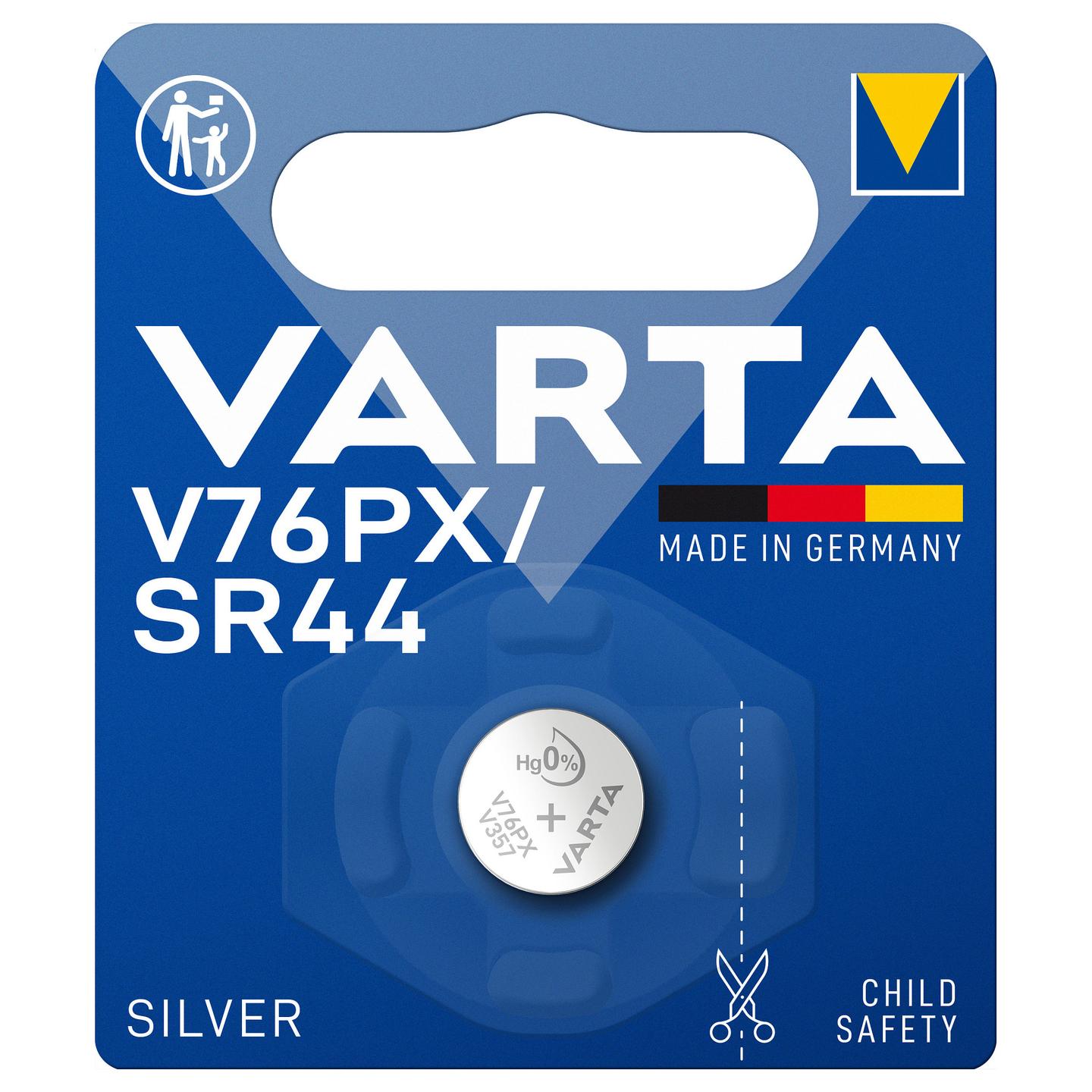 Bateri Button Cell V76PX (SR44) 1.55V – Varta - 2