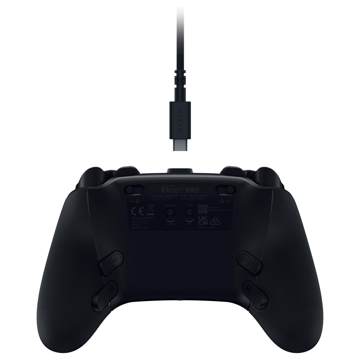 Kontroller për Sony Razer Raiju V3 Pro / Wireless + Wired / TMR / HyperTriggers / 6 Butona të Programueshëm / PS5 & PC – Zezë - 6