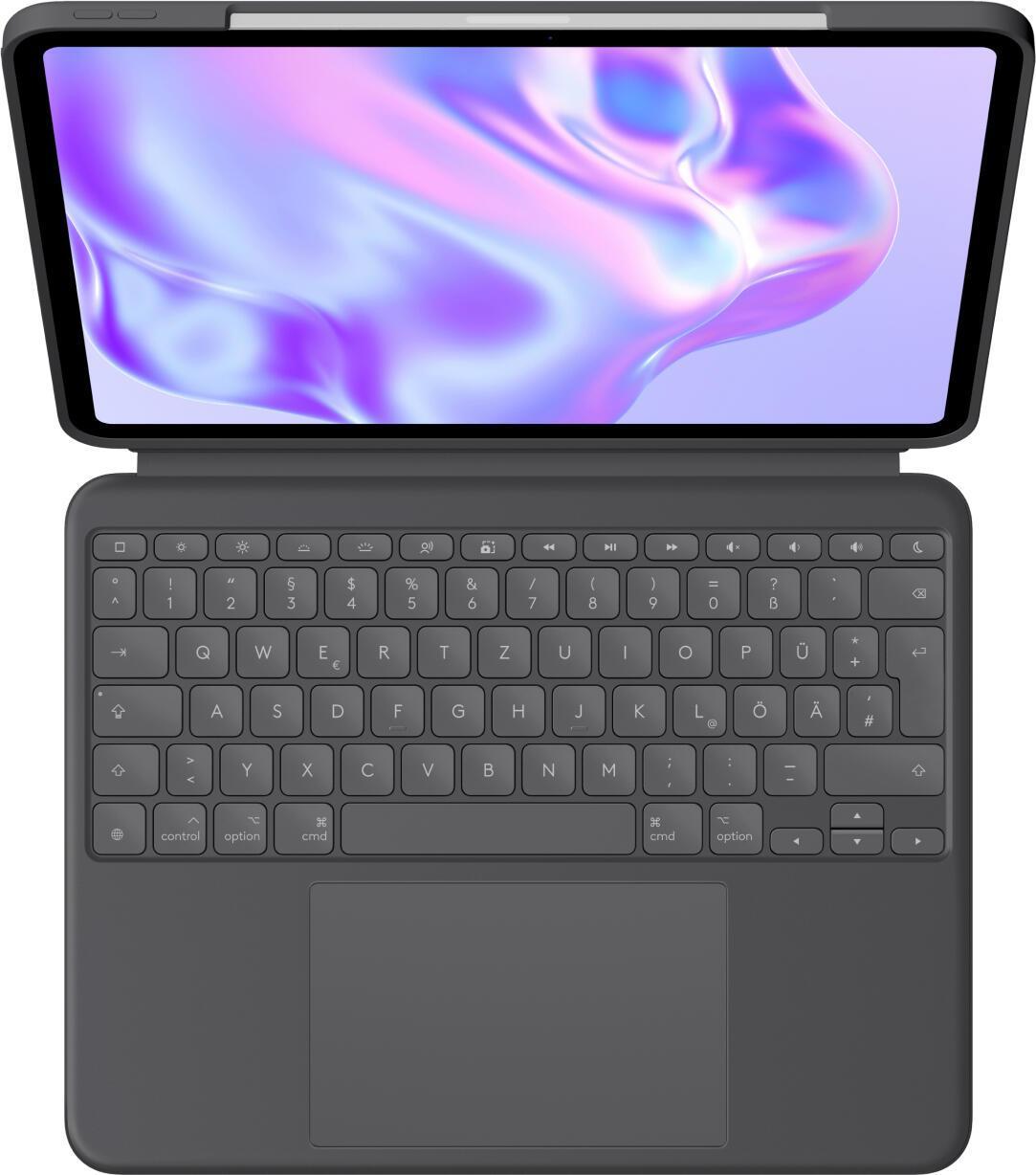 Aksesorë për tablet Logitech Combo Touch iPad Pro / 920-012665 / 13" / iPad Pro M4 / QWERTZ DE / Trackpad / Backlit / Smart Connector – Grafit - 2