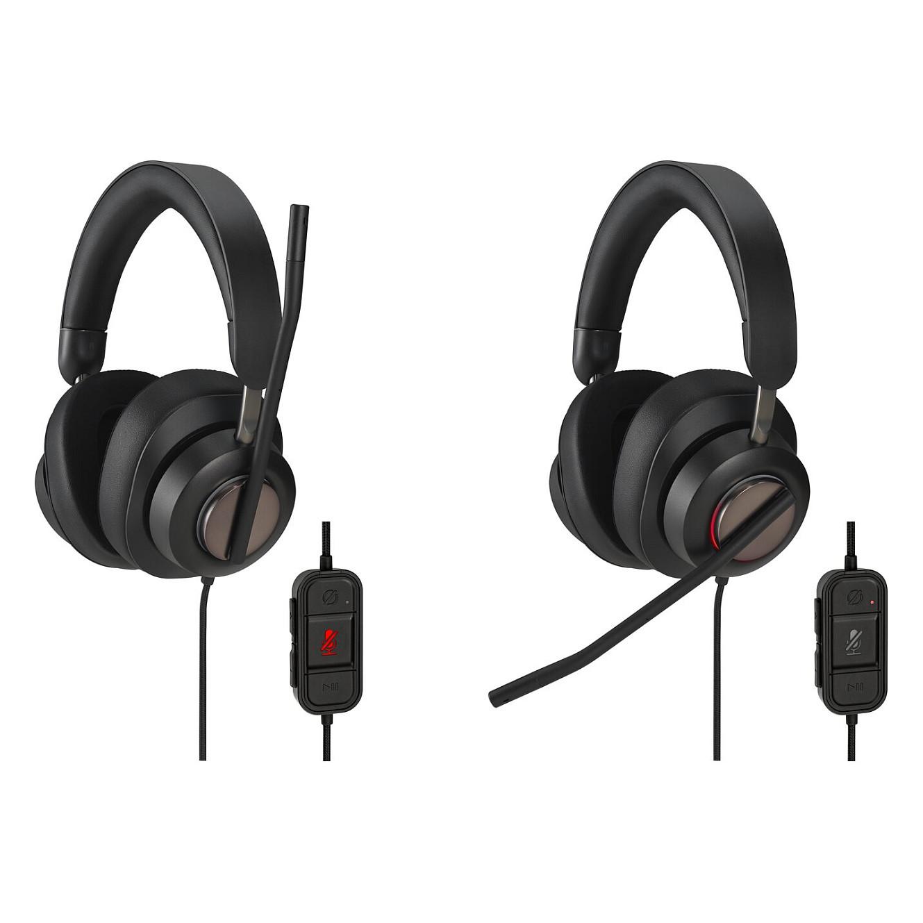 Kufje me kabllo Kensington H2000 / USB-C / Stereo / 40mm / Mikrofon me reduktim të zhurmës - Zezë - 16