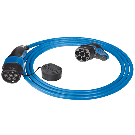 Kabllo Karikimi MENNEKES 36247, Type 2, 32A, 3-Fazor, 22kW, 7.5m, Mode 3 - Blu