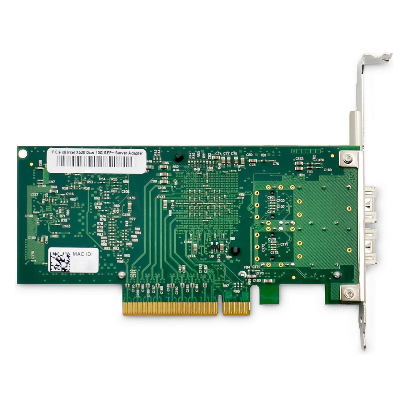 Karta të Rrjetit DIGITUS DN-10162, PCI Express x8, 2x 10 Gigabit SFP+, 1/10Gbps, Intel JL82599ES, Low Profile - 3