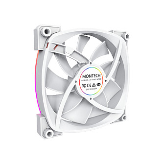 Ftohës për Kasë Montech AX140 / 140mm / 600-1600 RPM / ARGB / PWM – Bardhë - 4