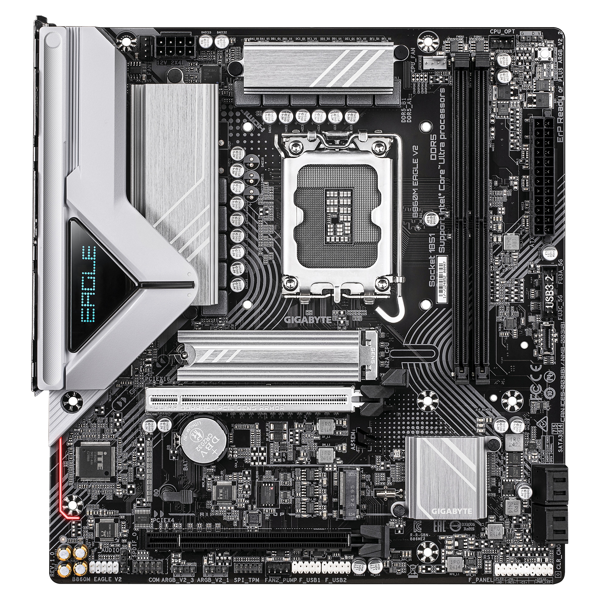 Pllakë Amë Gigabyte B860M EAGLE V2 / Intel LGA1851 / B860 / DDR5 / Micro-ATX / 2.5GbE LAN - 2