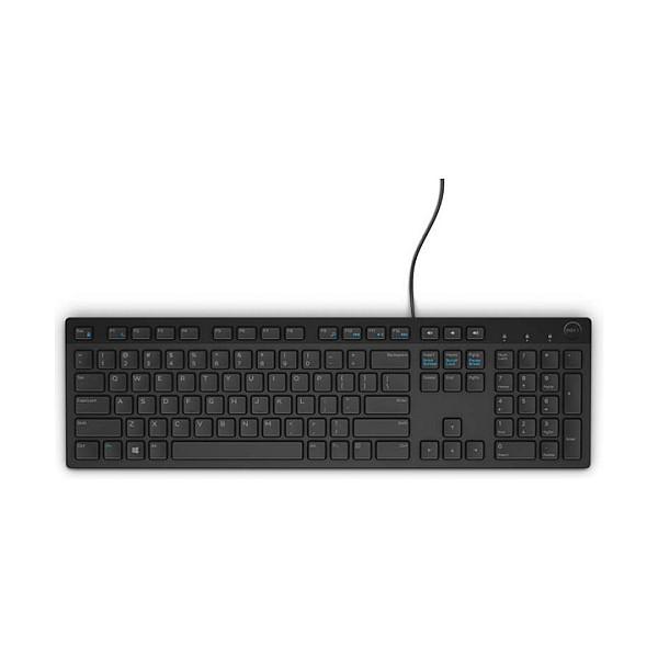 Tastierë me kabllo Dell KB216 / USB / Full-Size / 105 Çelësa / QWERTY Nordic - Zezë - 2