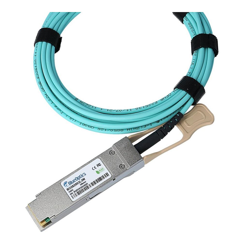 Kabllo për Rrjet BlueOptics AOC-Q-Q-100G-5M-BO, 100 Gbps, QSFP28 në QSFP28, AOC, 5 m - Gjelbër - 3