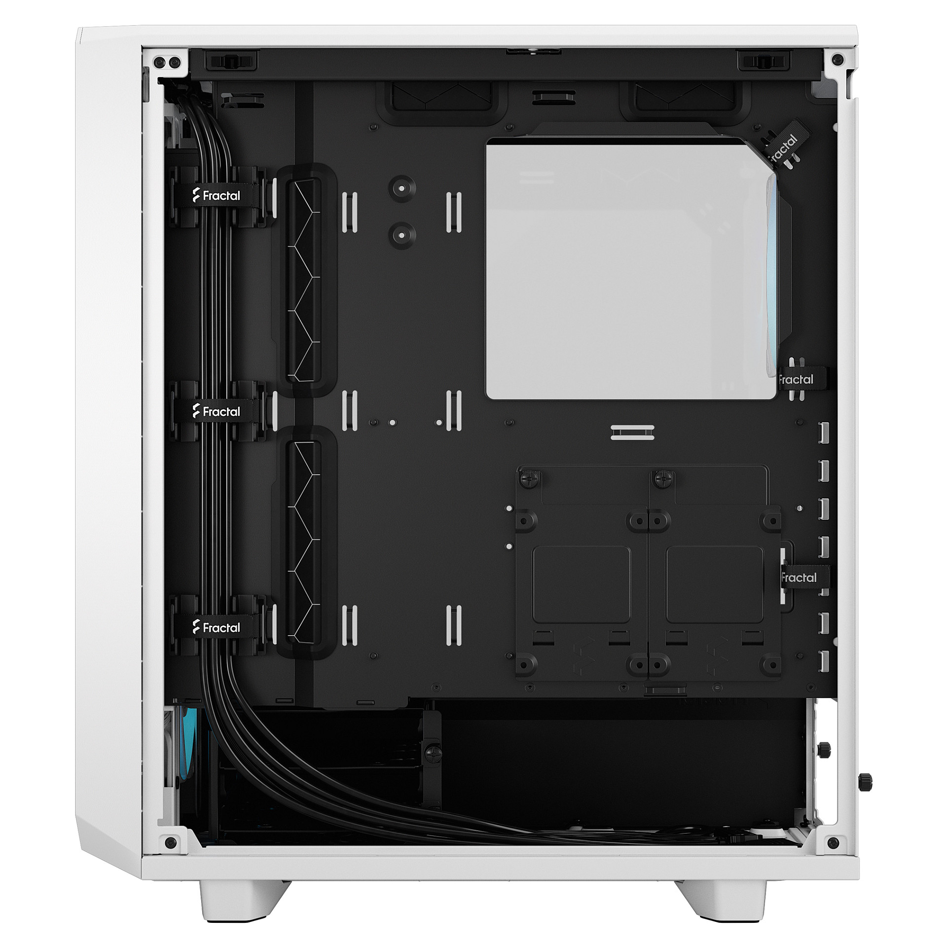 Kasë PC Fractal Design Meshify 2 Compact RGB / Mid Tower / ATX / 3x 120mm + 1x 120mm RGB Fan / Tempered Glass - Bardhë - 8