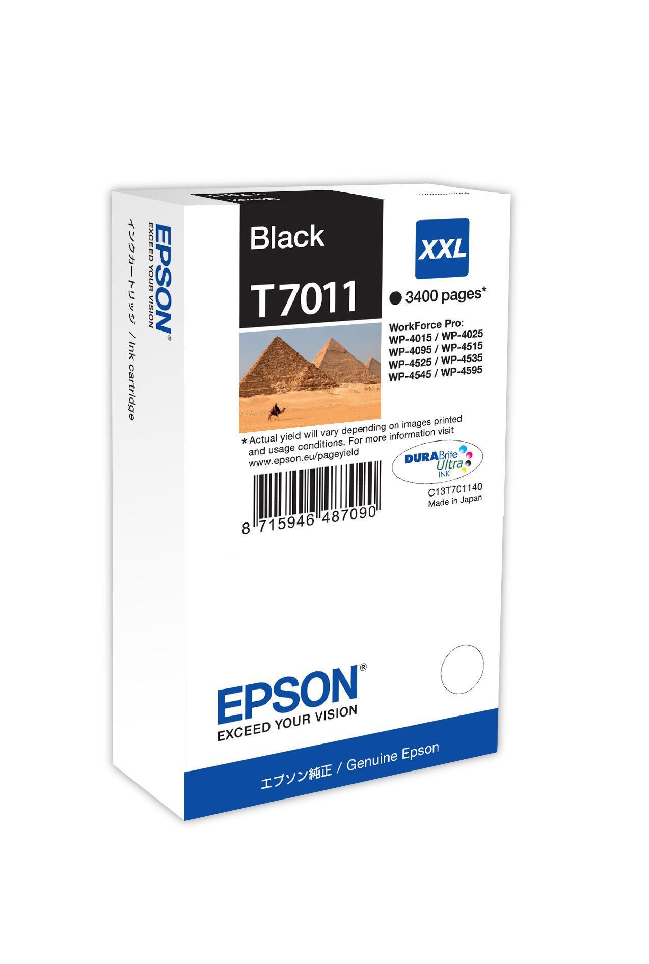 INK Epson T7011 / C13T70114010 / 3.400 faqe / XXL - Zezë