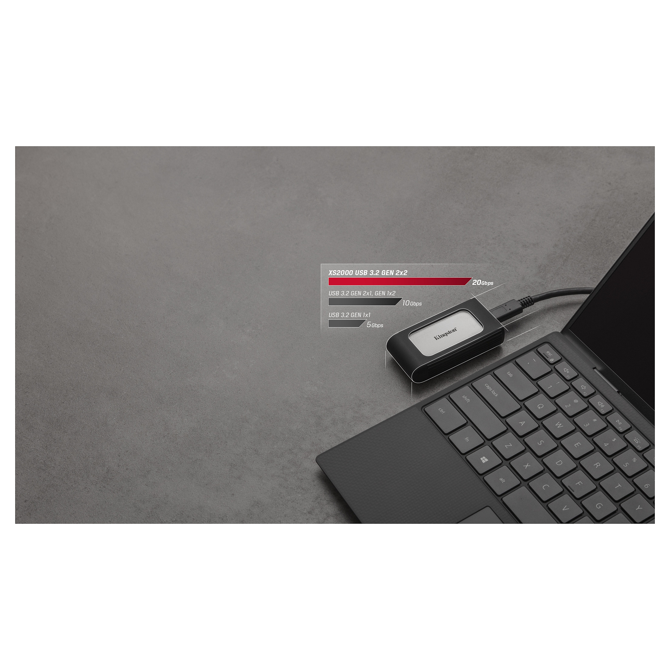 SSD e Jashtme Kingston Technology XS2000 / 1TB / USB Type-C - 10