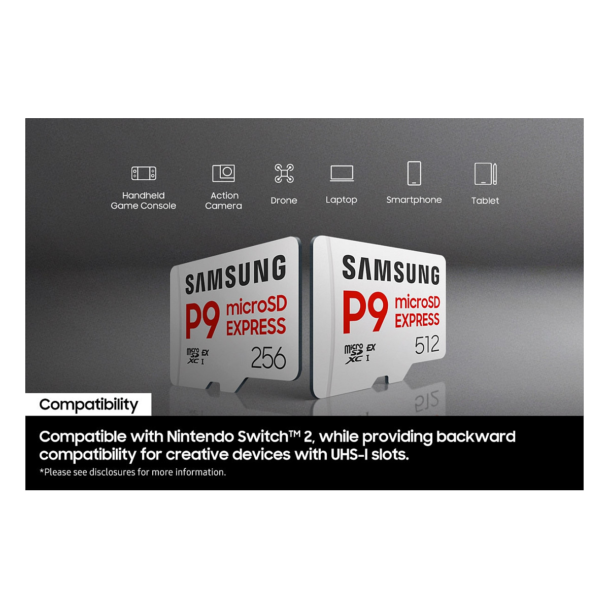 Kartë Memorie Samsung P9 Express / 256GB / MicroSDXC / UHS-I / U3 / V30 / 800MB/s - 9
